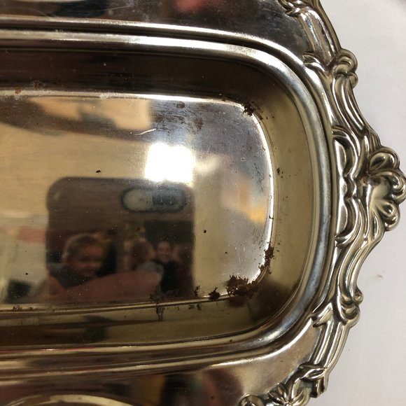 Vintage Leonard Silver Plated Butter Dish - Picture 9 of 11